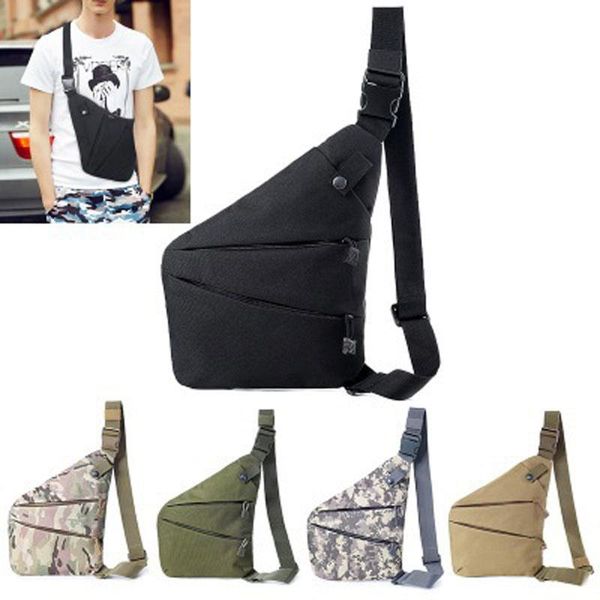 

outdoor bags multi-function tactical storage bag personal shoulder wear resistant burglar wallet chest slung sports pockets