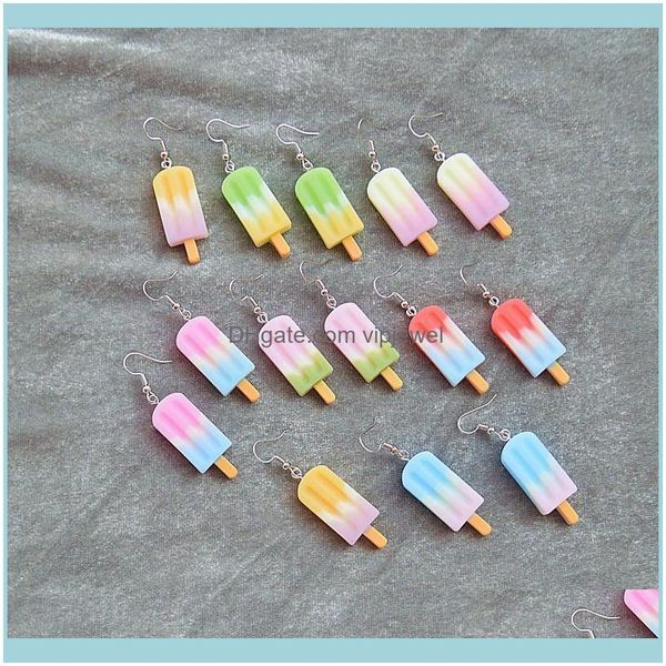 Chandelier Jewelryfunny Ice Lolly Mix Color Dangle For Women Girl Unique Cool Cute Popsicle Simation Fool Orecchini Lovely Jewelry Drop Del