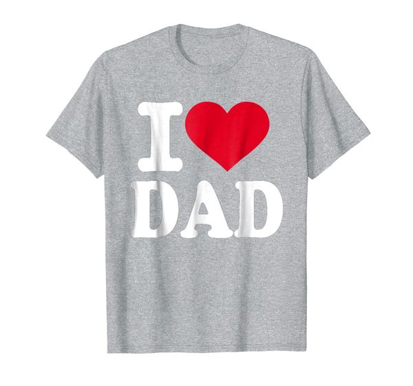 

i love dad t-shirt, White;black