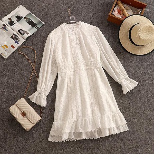 

casual dresses 2021 waist slimming french lace dress women 1125, Black;gray