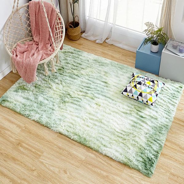

carpets warm carpet pv velvet variegated tie-dye long hair gradient color bedroom living room bedside floor mat
