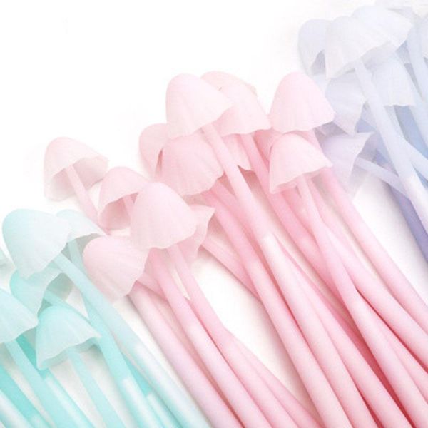 

gel pens cute mushroom pen school student creative 3pcs/lot