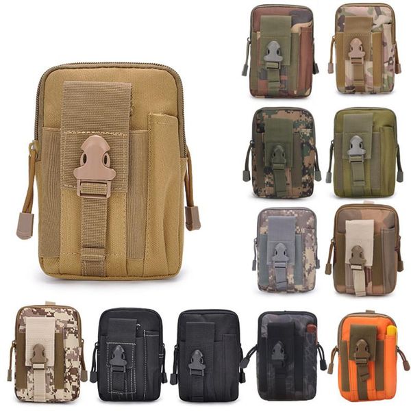 

black sport casual tactical military outdoor belt waist bag men's fanny pack phone case camping hunting bags gadgets