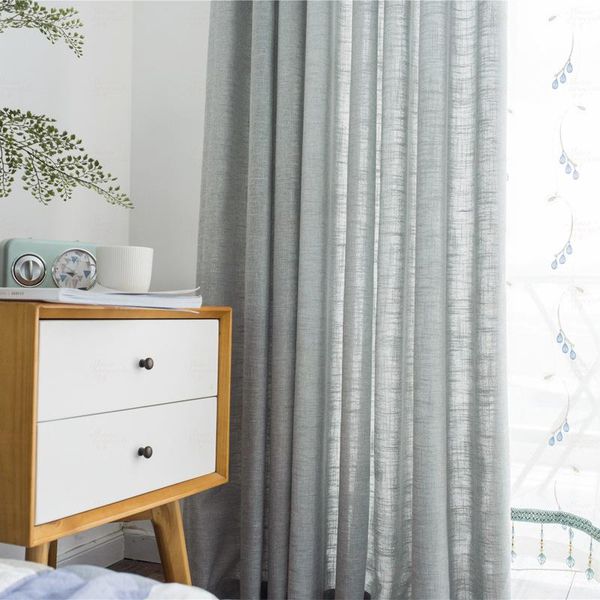 

curtain & drapes cotton and linen fresh gentry ins style curtains for living room bedroom balcony the semi-light-shielding thick window