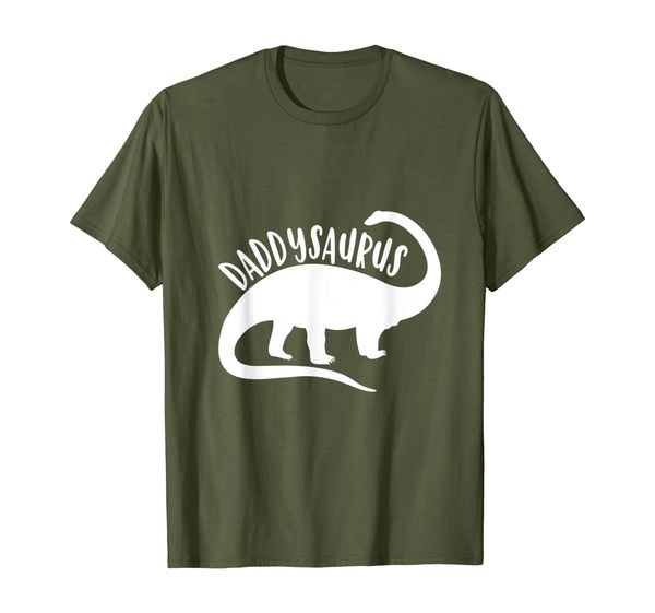 

daddysaurus dino t-shirt daddy fathers day dinosaur gift men, White;black