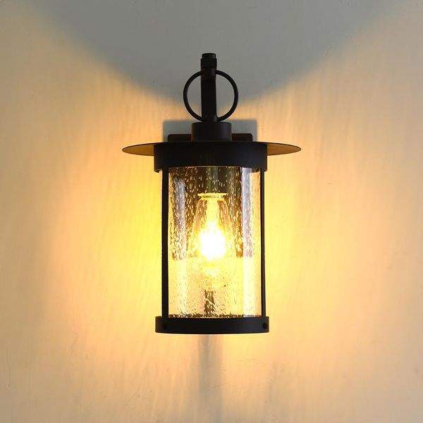 

wall lamp [hidemor] barrel lamp, sheet cover right angle arm, el bar cafe, art glass lampshade, two colors waterprooff