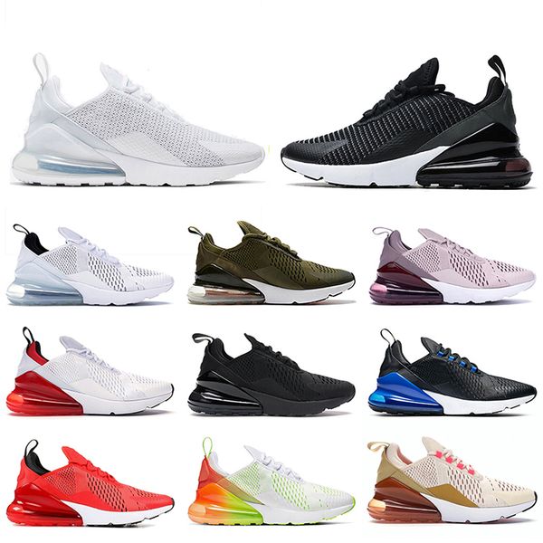 

run women mens 270s running shoes air max airmax 27c triple white black summer gradient guava ice navy blue tea berry cool grey nik brand tr
