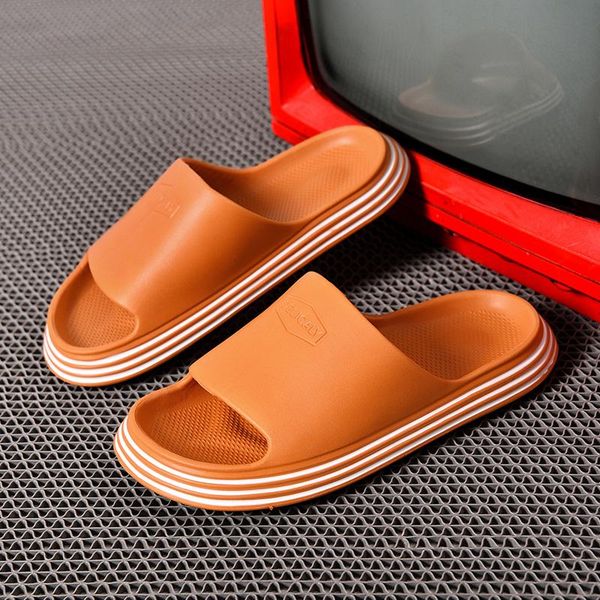 

slippers massage slides pillow bathroom non-slip thick sole soft home summer beach shoes, Black
