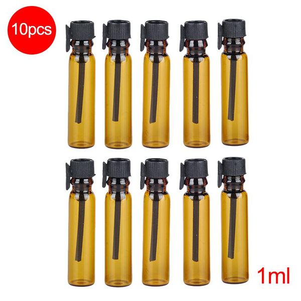 

storage bottles & jars 1ml spray bottle amber brown glass empty cosmetic container for light and corrosion protectionrefillable
