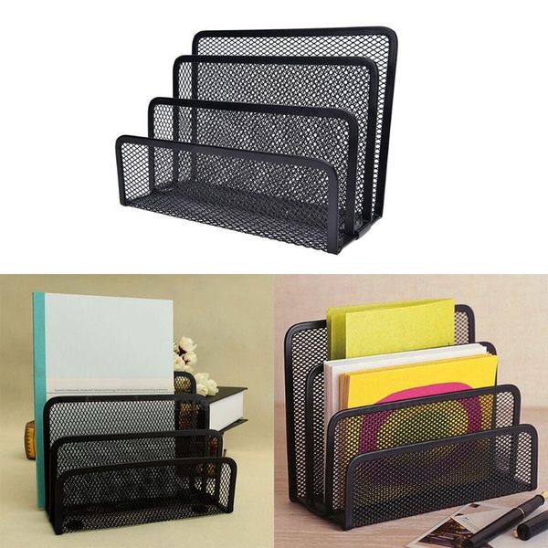

business card files home office deskstationiery holder black mesh style pen pencil ruler desk organizer metal