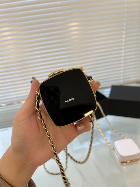

black and white box wallet mini cute luxury designer bags lady new style purse with shoulder strap cool fashion wallets exquisite, Red;black