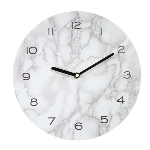 

wall clocks decdeal 11.42in hanging clock decorative marble beautiful marbled effect neat looking precise home decor