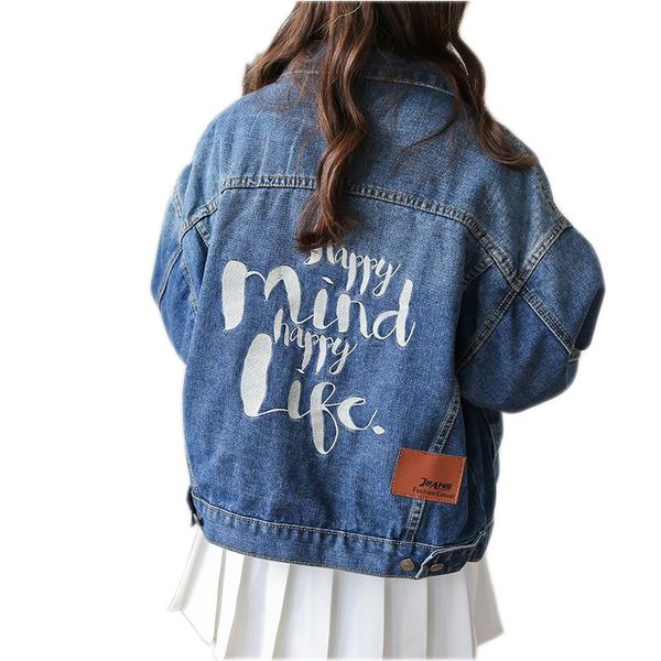 

women's jackets korean women denim jacket loose embroidery jean fashion coat, Black;brown
