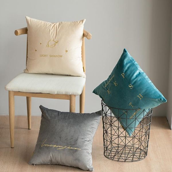 

cushion/decorative pillow explosions home nordic luxury lliving room decoration velvet embroidery cushion cover custom wholesale