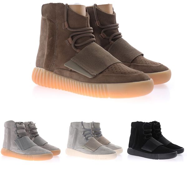 

750 runner sneakers running shoes light brown gum chocolate grey triple black originals good quality men's sneaker come size 40~45