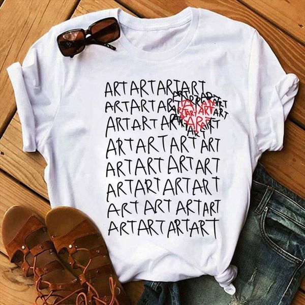 

art heart print fashion and men women womens harajuku ulzzang tee aesthetic female lady, White;black