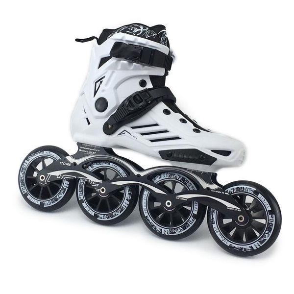 

inline & roller skates speed professional half boots skating shoes 4*110/100mm wheels free