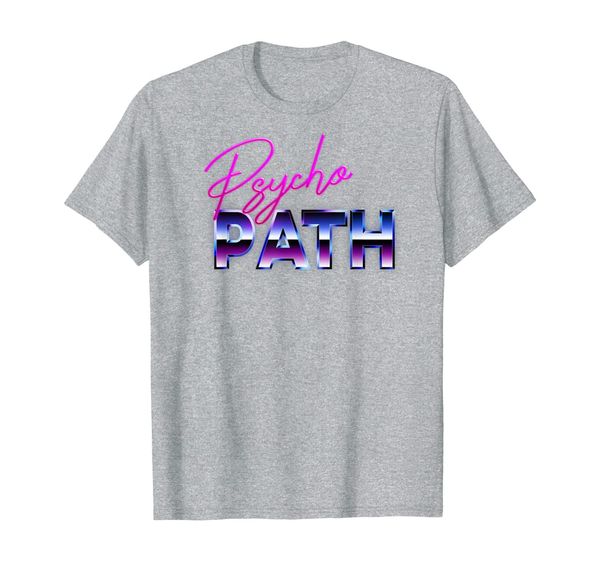 

vaporwave retro aesthetic psychopath t-shirt 80s style, White;black