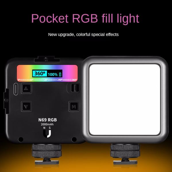 

cell phone repairing tools pocket rgb fill light supply small full color pography camera portable led creative supplement lamp