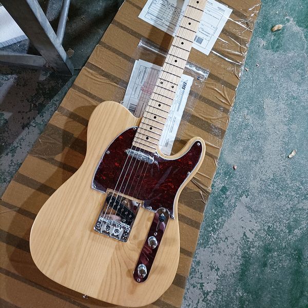 

6 strings natural electric guitar with ash body,maple fretboard