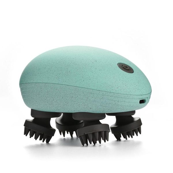 

massage gun electric handheld silicone waterproof ipx 7 head body scalp knead vibrating shower massager with 4 heads