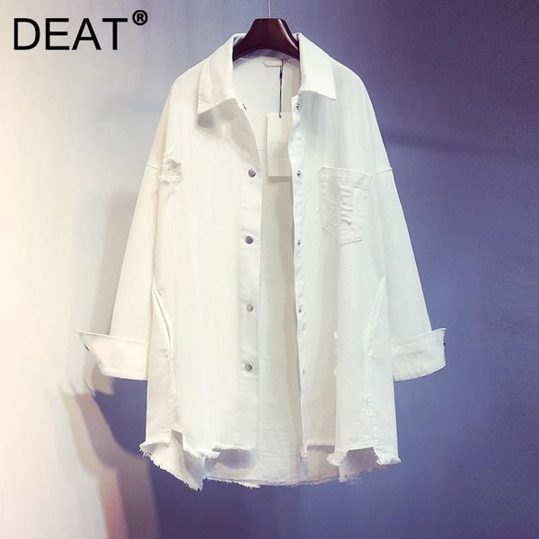 

women's jackets deat woman jacket frayed burrs patchwork single breasted lapel collar long sleeve casual style 2021 autumn fashion 15xm, Black;brown