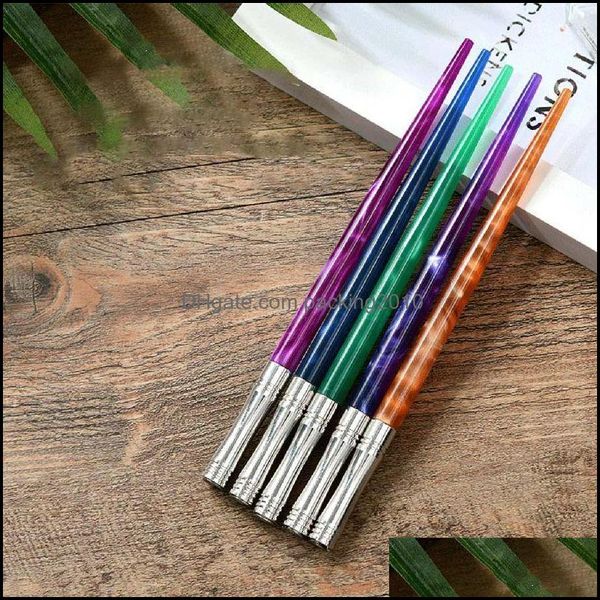 Pens escrevendo suprimentos Escola de escritório negócios industrialstarry céu inglês oblíqua caligrafia scrips caneta dip caneta nib titular resina metal handwri