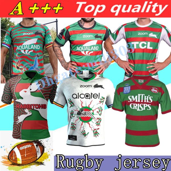 

2021 2022 new south sydney rabbitohs anzac indigenous rugby jerseys 20/21/22 australia nrl league classic retro jersey shirt shorts, Black;gray