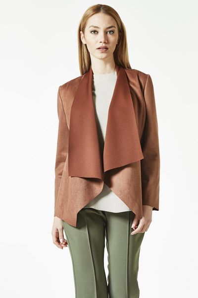 

women's jackets ceket suet, Black;brown