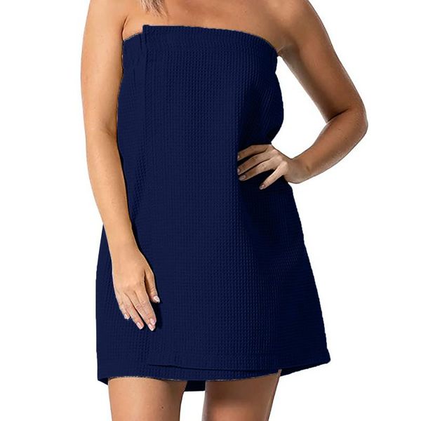 

towel ladies bath towelwaffle-spa body wrap with adjustable closure home textile women robes wearable