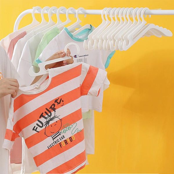 

hangers & racks 10pcs clothes coat wardrobe organizer plastic multifunctional baby drying storage rack