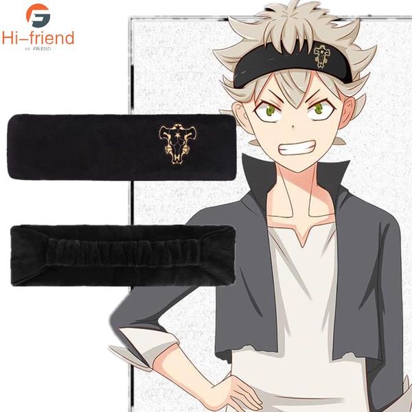 

chains wholesale black clover anime headband plush cosplay prop cleansing hair hoop for women girl gift, Silver
