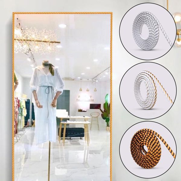 

wall stickers ceiling line background self-adhesive strip pvc decorative mirror frame edging plaster home decoration baseboard