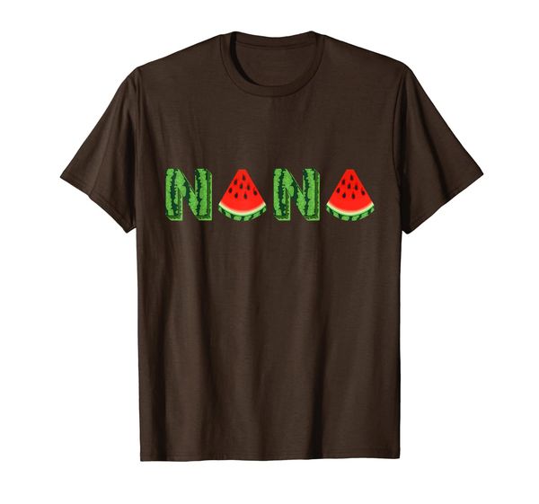 

nana watermelon funny summer melon fruit cool shirt, White;black