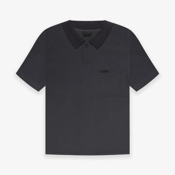 

New summer 2021 Season 7 Polo short sleeve Unisex fog T-shirt2021, Black