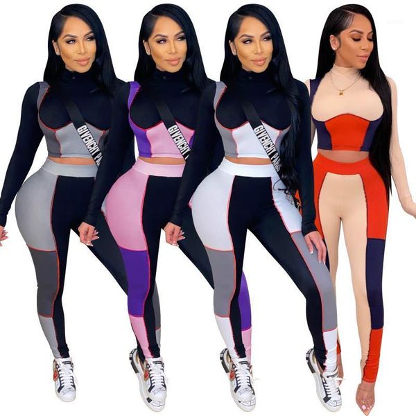 

yoga outfit long sleeve 2 pieces set summer tracksuit running fitness workout gym women sports clothing suit pants leggings