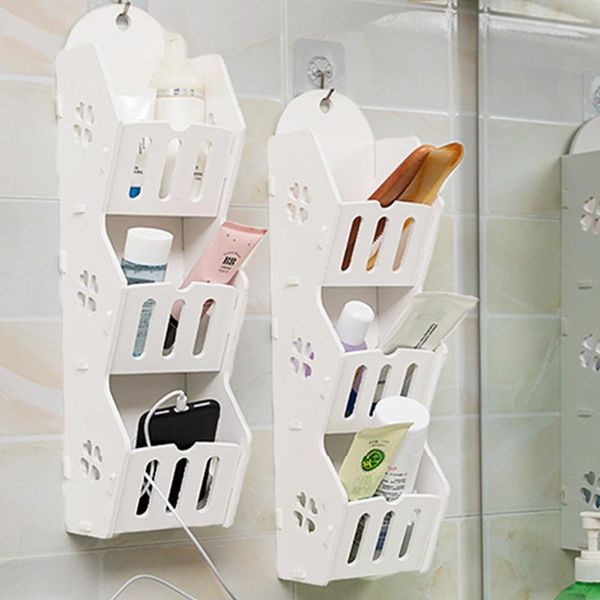 

punch-storage rack for bathroom wall-mounted with super adhesive hook flame-retardant strong load-bearing capacity bath accessory set