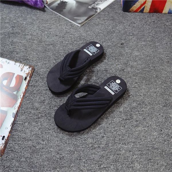 

summer woman open toe shoes platform bath slippers women non-slip female beach vogue, Black