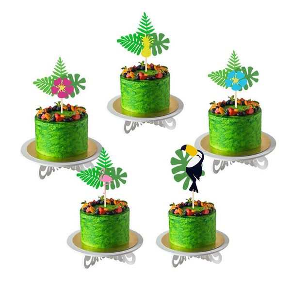 

other event & party supplies 1pcs flamingo pineapple flower cake ers summer birthday decorating cupcake er for hawaiian tropical wed