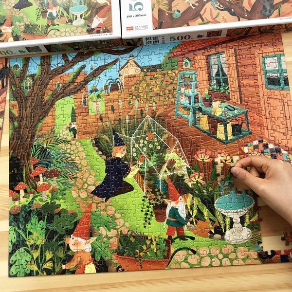 

children's puzzle 500 pieces 1000 decompression high difficulty puzzle boys' intelligence development early education educational