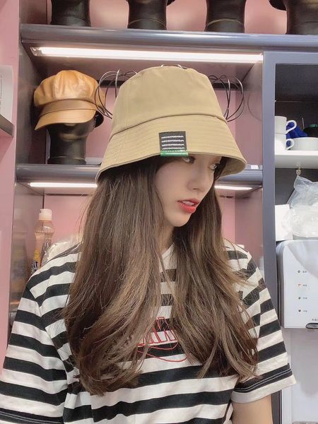 

tushu / cool sweet girl ~ ins wind fisherman designer version versatile with personality street basin hat couple, Yellow