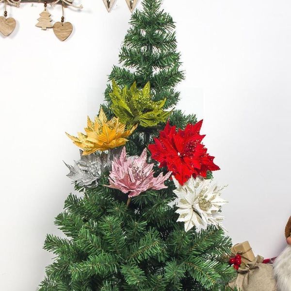 

christmas decorations artificial flowers xmas tree party gift year diy home x1l3
