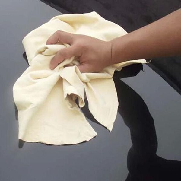 

cleaning cloths natural chamois leather car cloth washing suede for window sofa mobile phone glass scouring pad