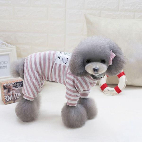 

dog apparel spring summer clothes fashion vest dogs pets t shirts sleeve stripe pet clothing