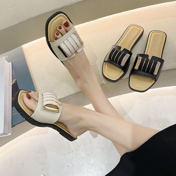 

summer fashion new style slippers women outdoor fashion leisure shopping beach sandals comfortable slip, Black
