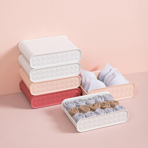 

storage drawers socks box plastic underwear multiple grid cosmetic makeup case tsh shop