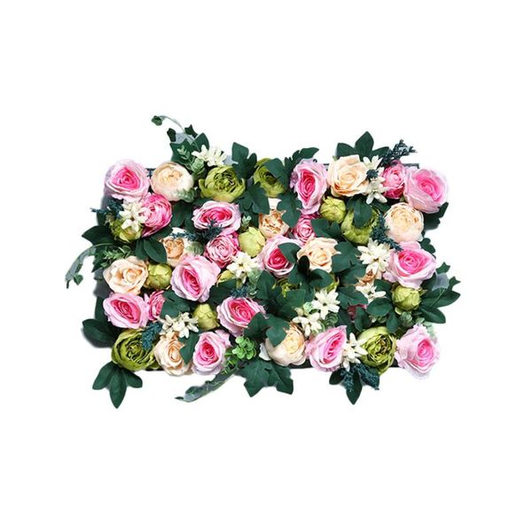

decorative flowers & wreaths artificial flower wall decoration road lead hydrangea peony rose mat wedding arch pavilion corners decor floral