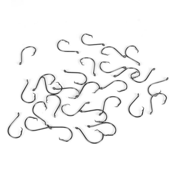 

carbon steel fishhooks lure with ring hole sharp barbed hook fishing tackle accessories double baithold hooks