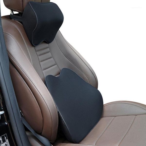 

universal car neck cushion seat lumbar support soft and comfortable memory foam seat1