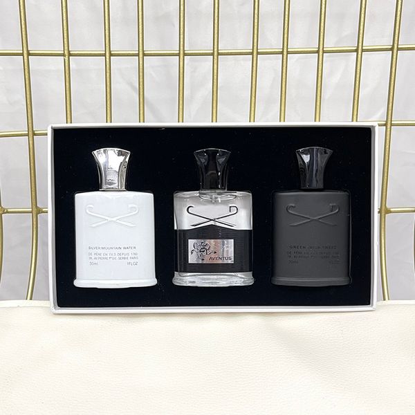 

perfume man set 30ml*3 pieces fragrances suit classical men spray aventus silver mountain water green irish tweed fast delivery